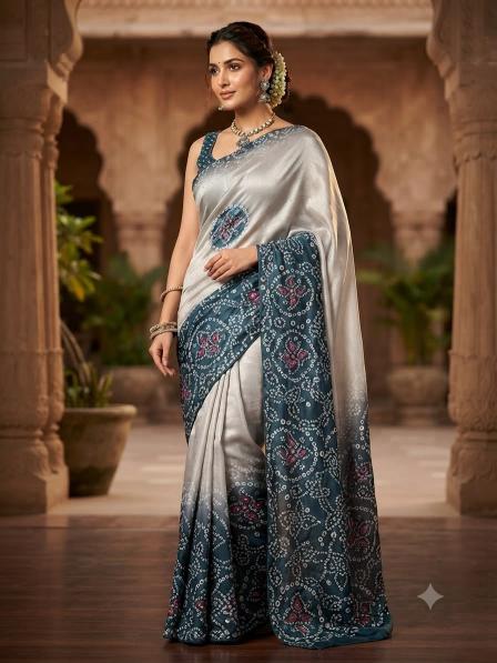 Vinayak bandhni print biggest wholesale saree market in india